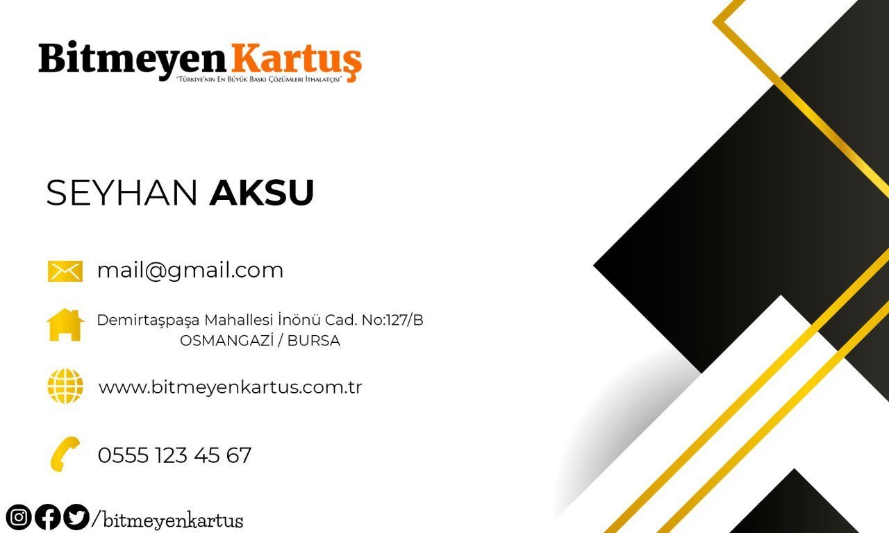 Kişiye Özel Bitmeyen Kartvizit - Model 4