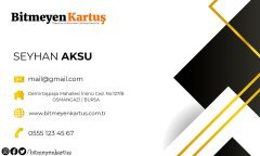 Kişiye Özel Bitmeyen Kartvizit - Model 4