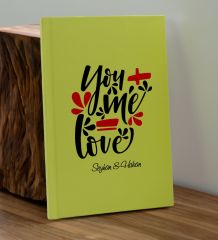 BK Gift Sevgiliye Özel İsimli Sarı Defter ve Cam Matara Hediye Seti-15, Sevgiliye Hediye, Sevgililer Günü, Yeni İş Hediyesi