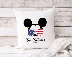 BK Gift Kişiye Özel Disney Tasarımlı Beyaz Kırlent Yastık, Ev Hediyesi, Ev Dekorasyonu, Dekoratif Hediye-7