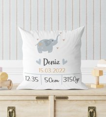 BK Gift Yeni Doğan Bebek Doğum Panosu Yastık - Model 5