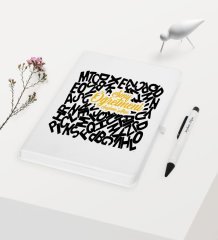 Kişiye Özel Sınıf Öğretmeni Temalı Beyaz Defter Kalem Hediye Seti - 3