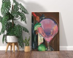 BK Home Cosmo Martini Tasarımlı Kanvas Tablo 70x100cm-1