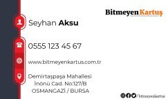 Kişiye Özel Bitmeyen Kartvizit - Model 1