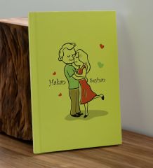 BK Gift Sevgiliye Özel İsimli Sarı Defter ve Cam Matara Hediye Seti-10, Sevgiliye Hediye, Sevgililer Günü, Yeni İş Hediyesi