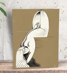 BK Gift Yatak Odası Konseptli Dekoratif Mini Kanvas Tablo 15x20cm-117