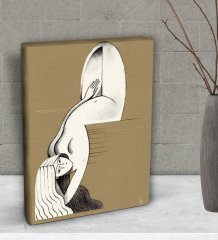 BK Gift Yatak Odası Konseptli Dekoratif Mini Kanvas Tablo 15x20cm-117