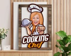 BK Gift Kişiye Özel Kadın Chef Karikatürlü 3D Ahşap Tablo, Sevgiliye Hediye, Arkadaşa Hediye, Yıl Dönümü Hediyesi, Doğum Günü Hediyesi-9