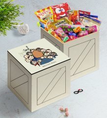 Kişiye Özel Sınıf Öğretmeni Ahşap Kutuda Nostaljik Lezzetler Hediye Seti-3
