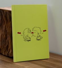 BK Gift Sevgiliye Özel İsimli Sarı Defter ve Cam Matara Hediye Seti-8, Sevgiliye Hediye, Sevgililer Günü, Yeni İş Hediyesi