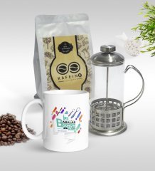 Kişiye Özel İlk Babalar Günü Tasarımlı Kupa & French Press & 250gr Filtre Kahve Hediye Seti-6