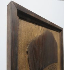 BK Gift Özel Yapım Atatürk Kabartma Figürlü Ahşap Çerçeveli Tablo