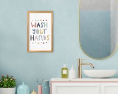 BK Home Banyo Dekoratif Retro Ahşap Tablo-1
