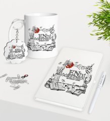 Kişiye Özel En İyi Öğretmen Kupa Anahtarlık Beyaz Defter Kalem Hediye Seti-8