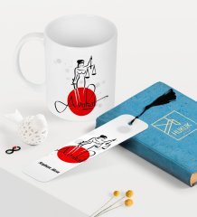 Kişiye Özel Avukat Temalı Kupa ve Kitap Ayracı Seti - 11