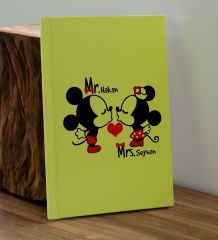 BK Gift Sevgiliye Özel İsimli Sarı Defter ve Cam Matara Hediye Seti-5, Sevgiliye Hediye, Sevgililer Günü, Yeni İş Hediyesi