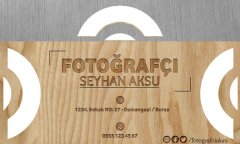 Kişiye Özel Fotoğrafçı Tasarımlı Bitmeyen Kartvizit - Model 1