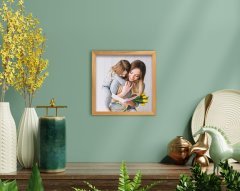 BK Home Anne Kız Fotoğraflı El Yapımı Ahşap Çerçeveli Tablo-1