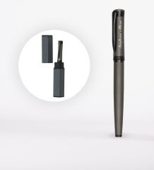 Kişiye Özel Kutulu Füme Roller Kalem Seti (Model 1507)