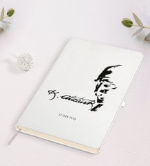 Kişiye Özel Atatürk Temalı Beyaz Defter-21