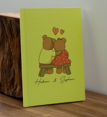 BK Gift Sevgiliye Özel İsimli Sarı Defter ve Cam Matara Hediye Seti-3, Sevgiliye Hediye, Sevgililer Günü, Yeni İş Hediyesi