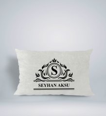 Kişiye Özel İsimli Dikdörtgen Araç Koltuk Yastığı-12