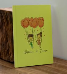 BK Gift Sevgiliye Özel İsimli Sarı Defter ve Cam Matara Hediye Seti-2, Sevgiliye Hediye, Sevgililer Günü, Yeni İş Hediyesi