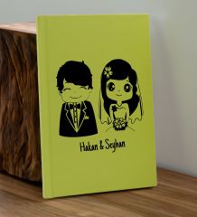 BK Gift Sevgiliye Özel İsimli Sarı Defter ve Cam Matara Hediye Seti-1, Sevgiliye Hediye, Sevgililer Günü, Yeni İş Hediyesi