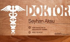 Kişiye Özel Doktor Tasarımlı Bitmeyen Kartvizit - Model 1