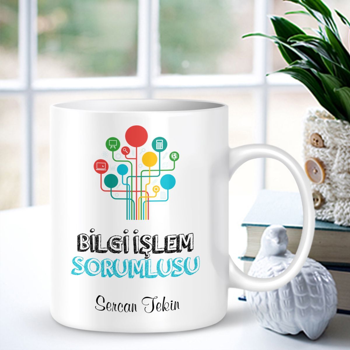Kişiye Özel Mesleki Bilgi İşlem Sorumlusu Beyaz Kupa Bardak - 001