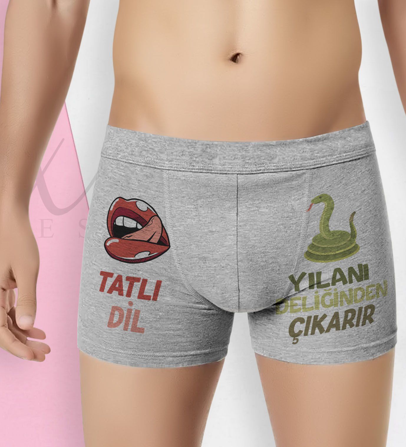 BK Gift Özel Tasarım Eğlenceli Erkek Boxer Serisi - Model 39