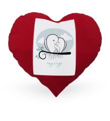 Kişiye Özel Sevgililer Günü Temalı Kırmızı Kalp Yastık Kılıfı - 38