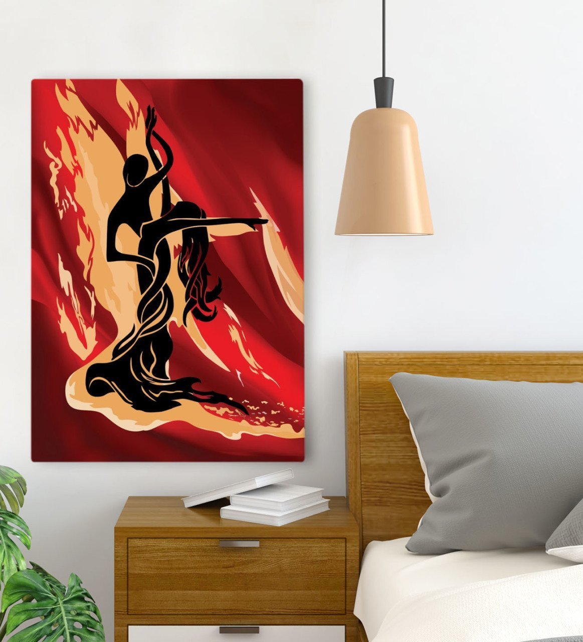BK Gift Yatak Odası Konseptli Kanvas Tablo 70x100cm-104