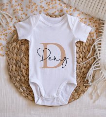 BK Kids İsimli Bebek Body Zıbın - Model 3
