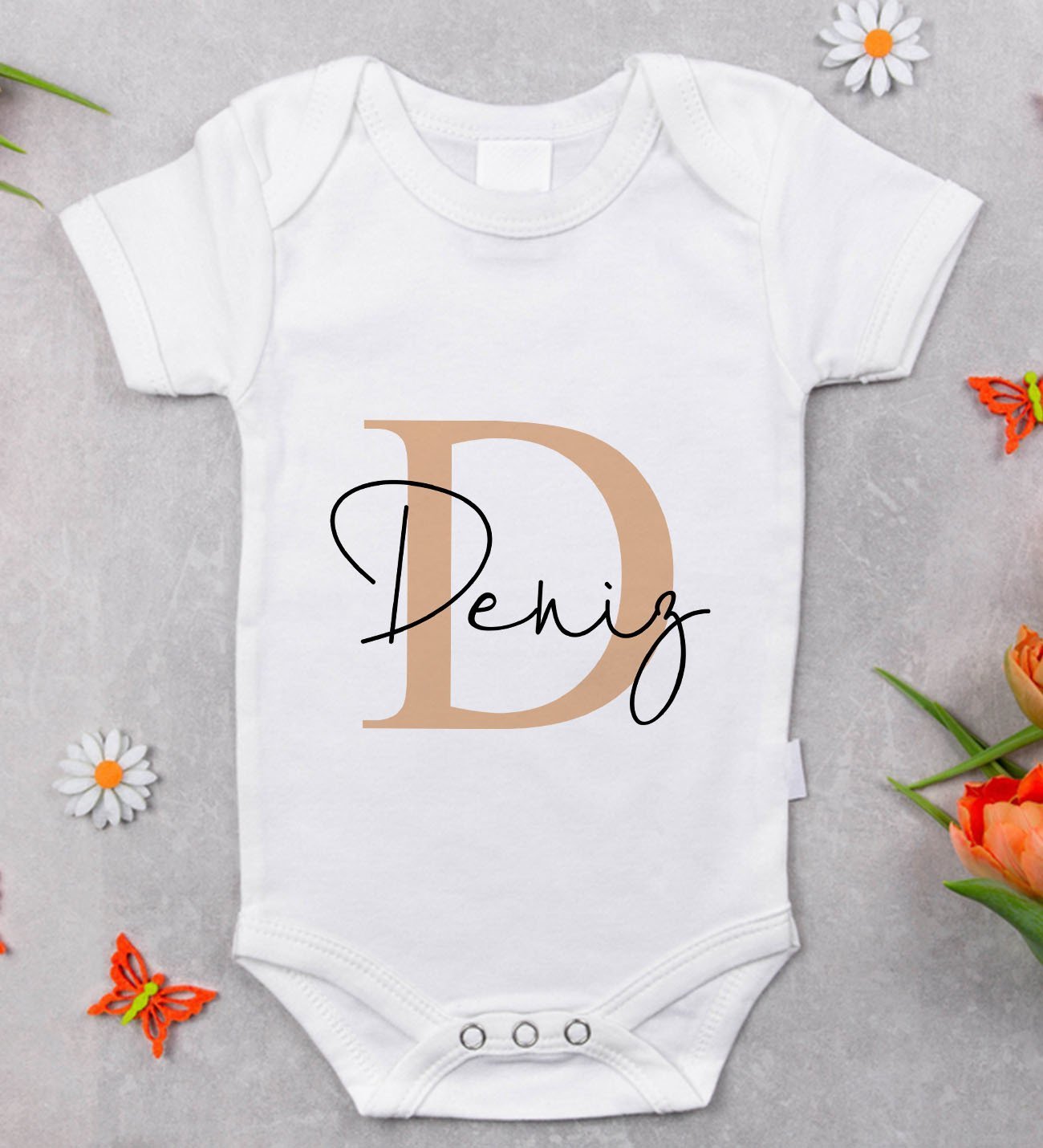 BK Kids İsimli Bebek Body Zıbın - Model 3