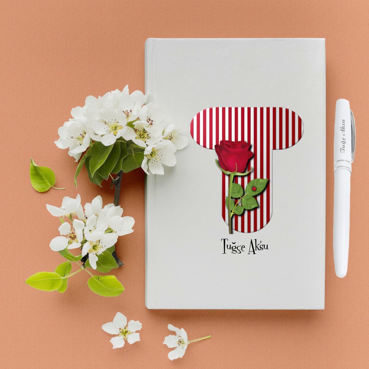 İsime Özel Hediye Harf Defter Kalem Seti - 29