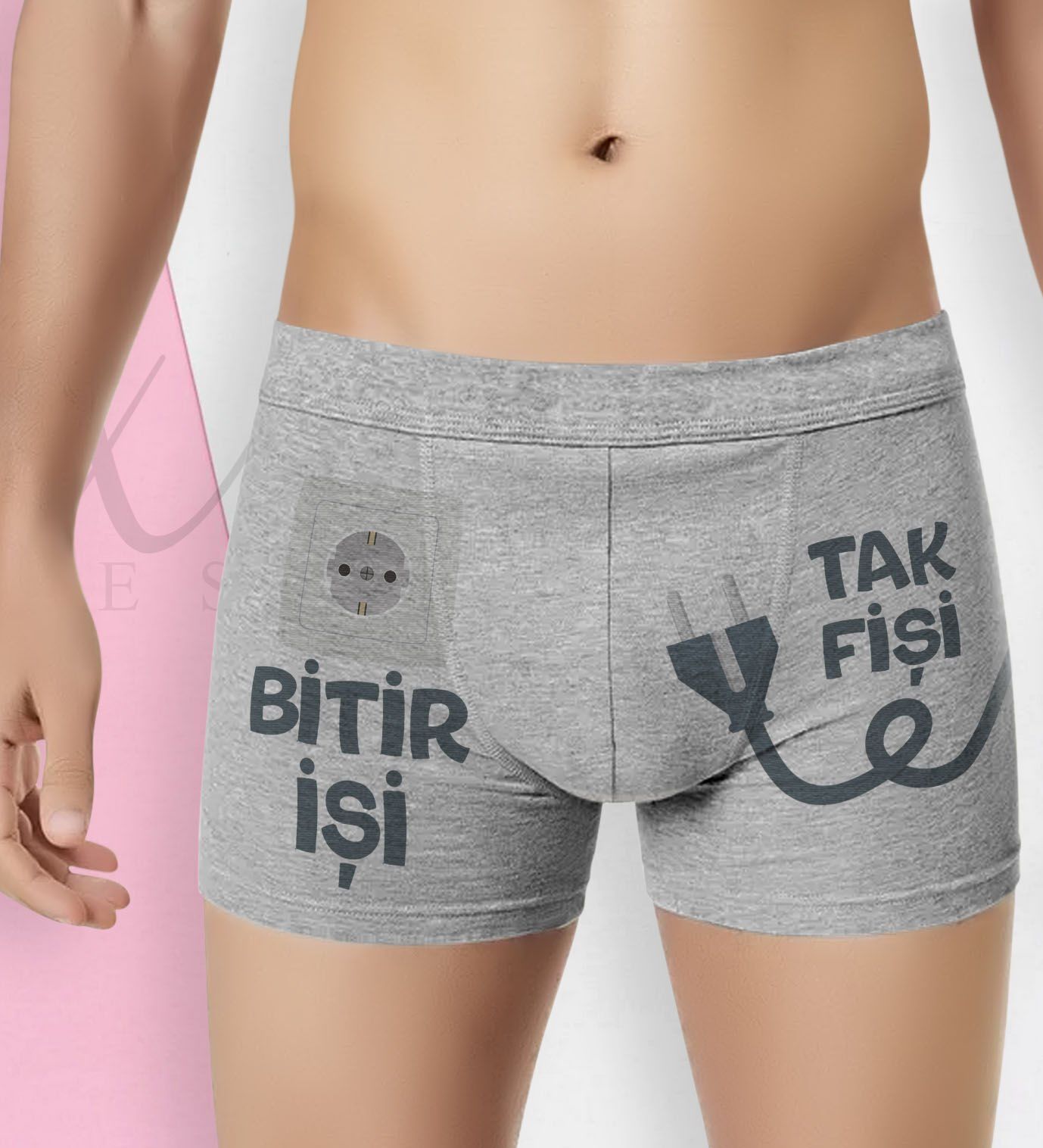 BK Gift Özel Tasarım Eğlenceli Erkek Boxer Serisi - Model 38