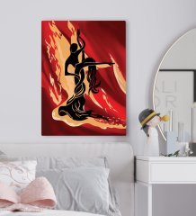 BK Gift Yatak Odası Konseptli Kanvas Tablo 50x70cm-104