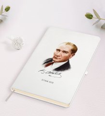 Kişiye Özel Atatürk Temalı Beyaz Defter-12
