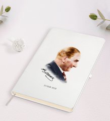 Kişiye Özel Atatürk Temalı Beyaz Defter-11