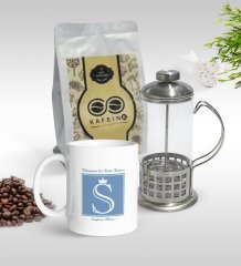 Kişiye Özel Dünyanın En Kral Babası Tasarımlı Kupa & French Press & 250gr Filtre Kahve Hediye Seti-1