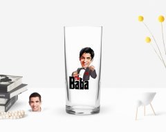 Kişiye Özel Renkli Baskılı Godfather Baba Karikatürlü Rakı Bardağı-7