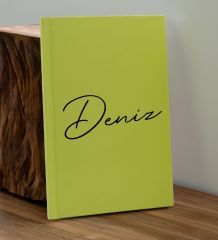 BK Gift Kişiye Özel İsimli Sarı Defter ve Matara Hediye Seti-1, Sevgiliye Hediye, Arkadaşa Hediye, Yeni İş Hediyesi