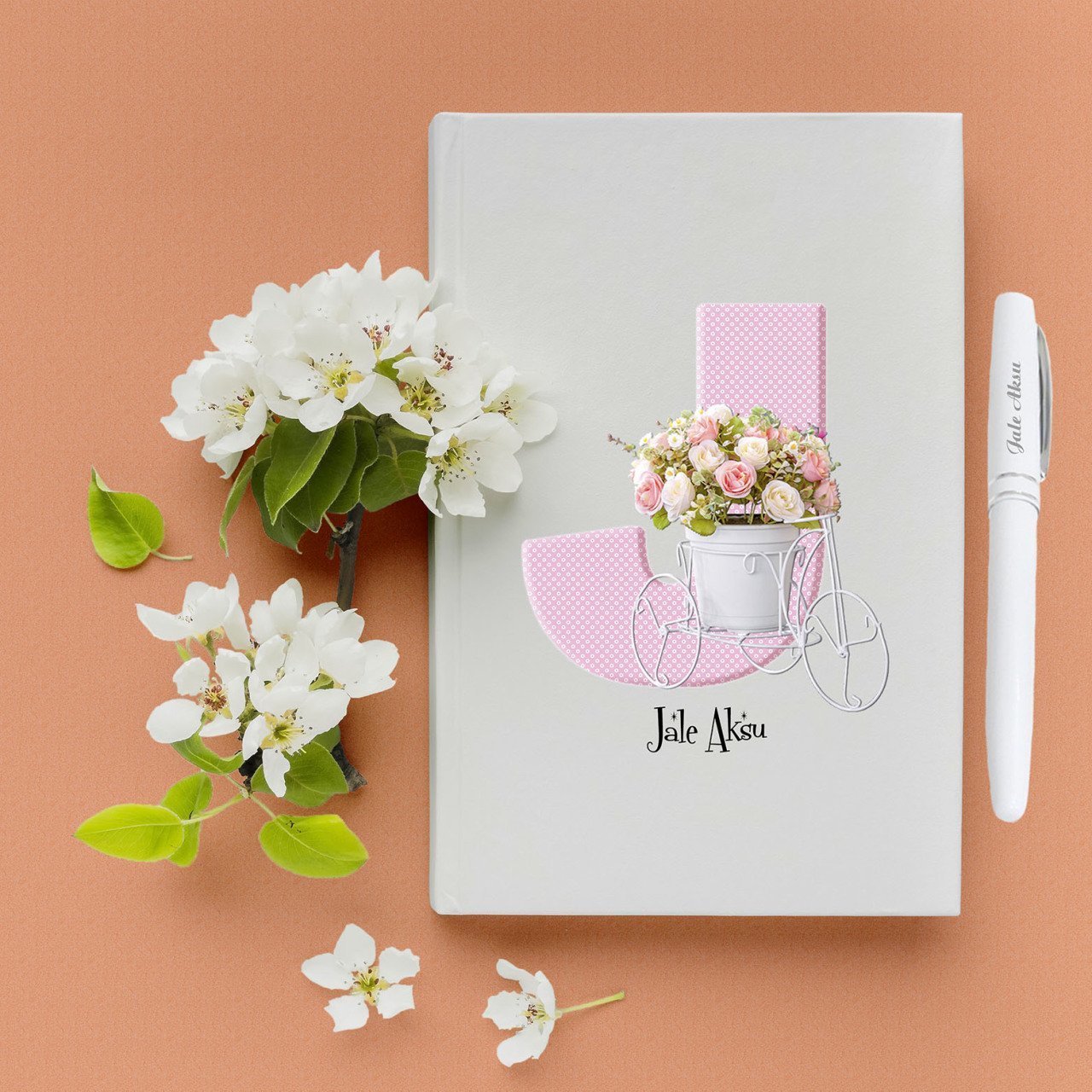 İsime Özel Hediye Harf Defter Kalem Seti - 26