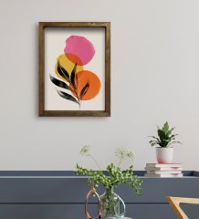 BK Gift Otel Odası Konseptli Doğal Masif Ahşap Çerçeveli Tablo 30x40cm-89