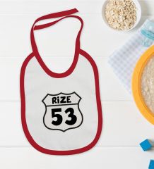 BK Kids Rize Tasarımlı Kırmızı Bebek Mama Önlüğü-1