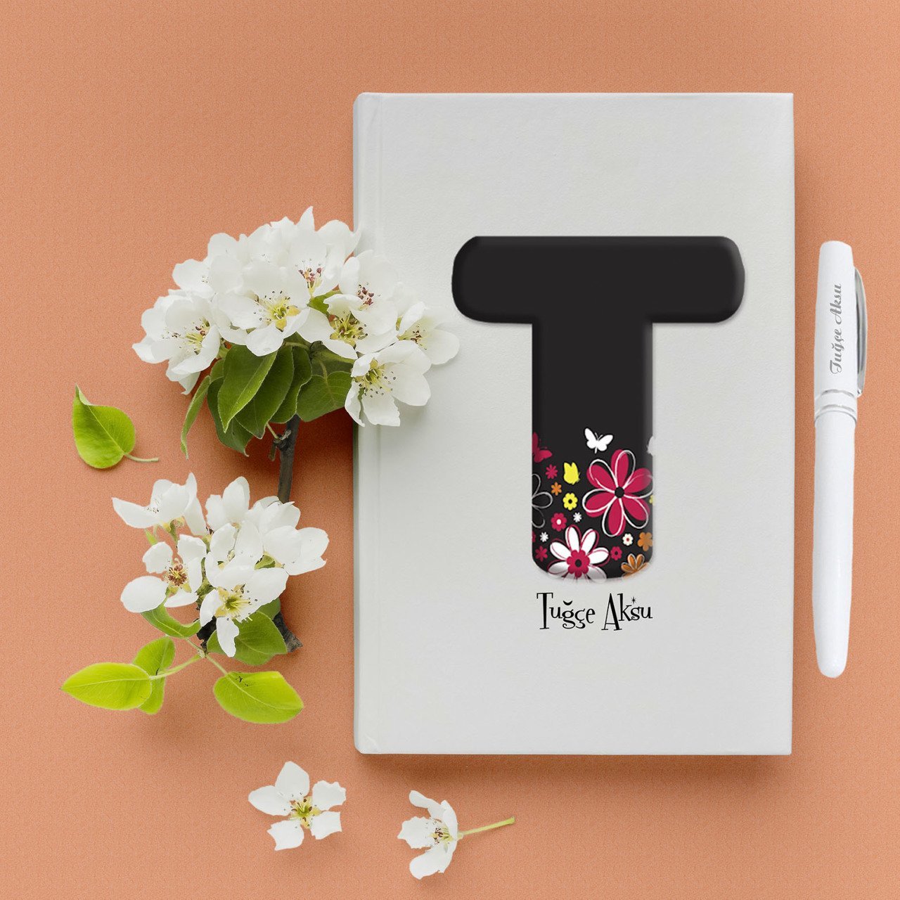 İsime Özel Hediye Harf Defter Kalem Seti - 16