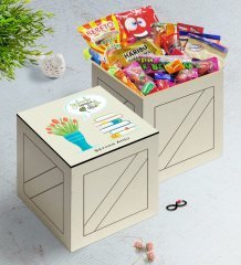 Kişiye Özel Öğretmenler Günümüz Kutlu Olsun Ahşap Kutuda Nostaljik Lezzetler Hediye Seti-3