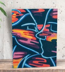 BK Gift Yatak Odası Konseptli Dekoratif Mini Kanvas Tablo 15x20cm-92