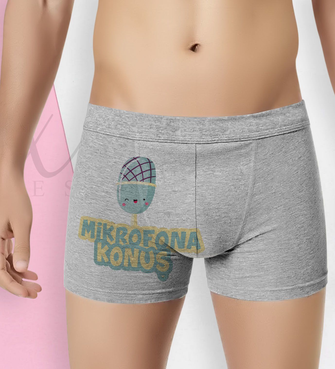 BK Gift Özel Tasarım Eğlenceli Erkek Boxer Serisi - Model 31